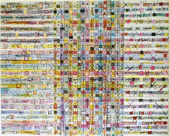 Charles Hossein Zenderoudi, Planets Distances, 1976