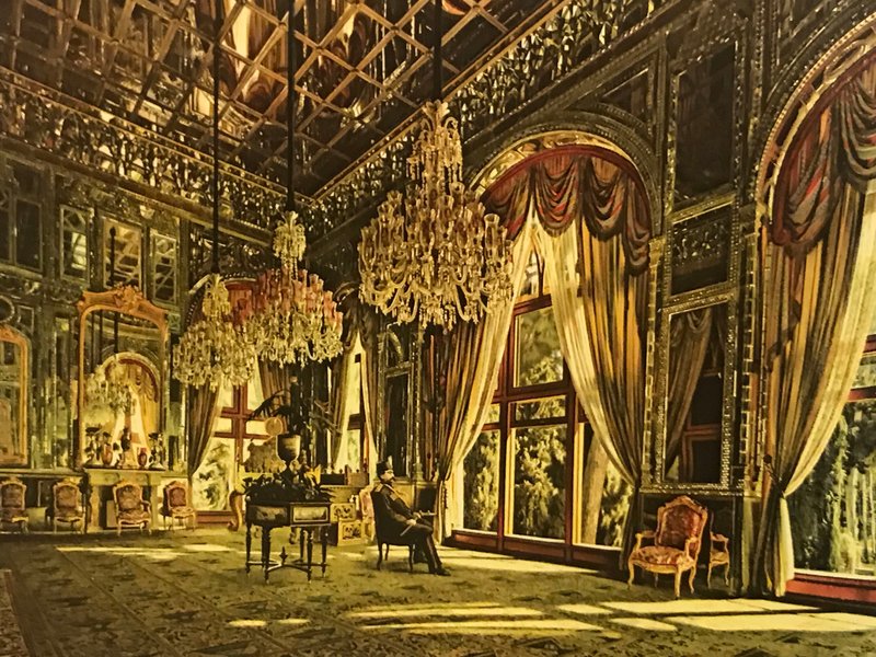 Mohammad Ghaffari, The Hall of Mirrors, 1885
