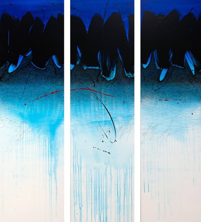 Golnaz Fathi, All Fades Away in Blue, 2021