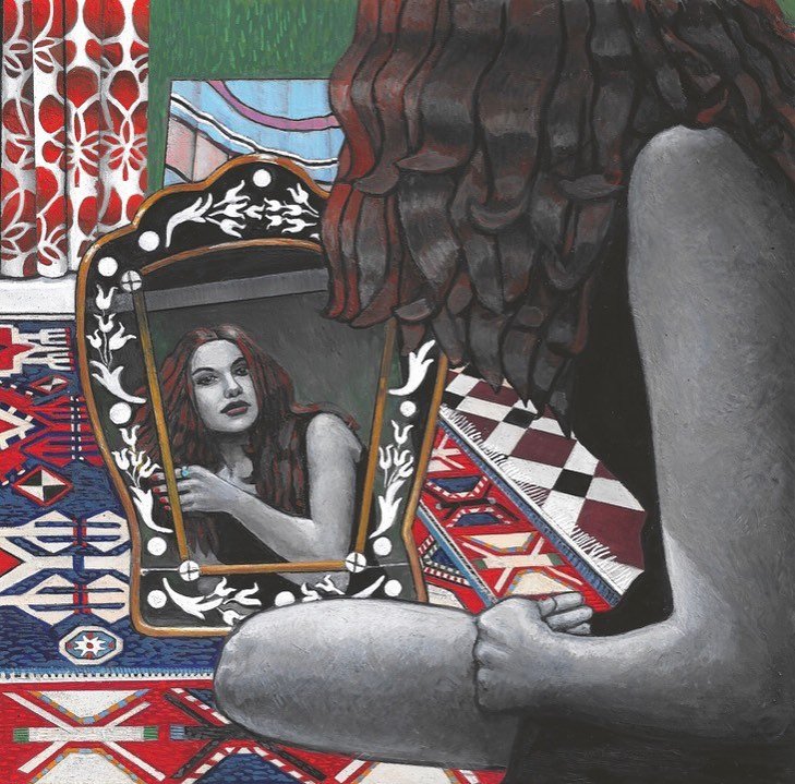 Soheila Sokhanvari, The Woman in the Mirror, 2021