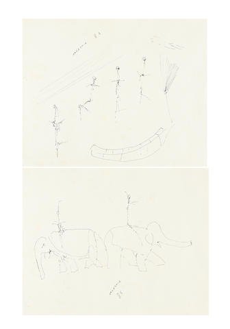 Ardeshir Mohassess,  Elephants , 1985