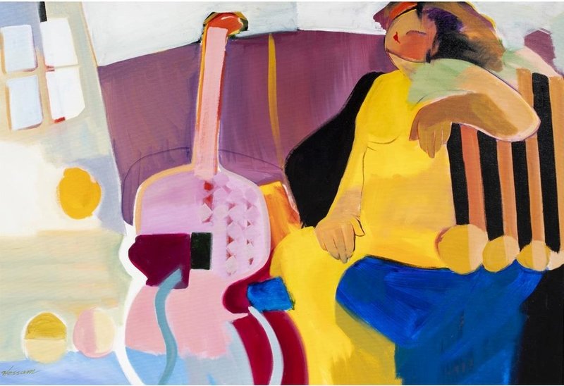 Hessam Abrishami, Woman with Guitar