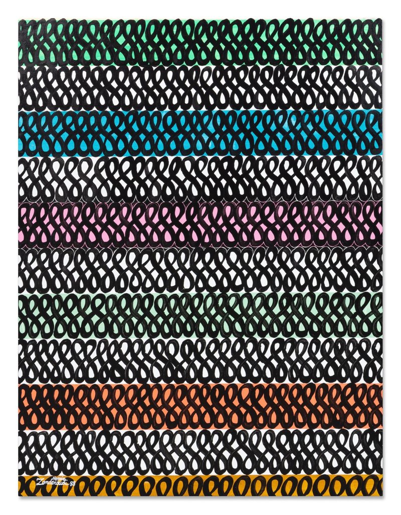 Charles Hossein Zenderoudi, Behind Deepness, 1988