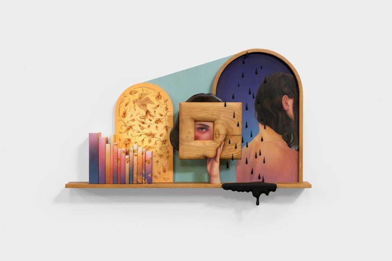 Arghavan Khosravi, The Shelf (A Domestic Scene), 2025