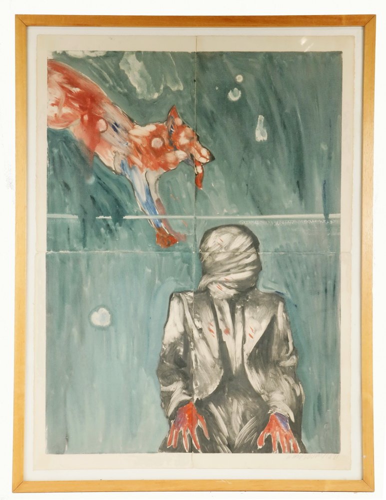 Nikzad Nodjoumi, Interrogation with Dog, 1981