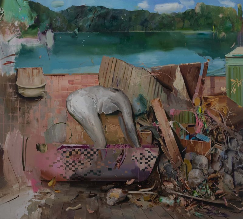Hamid Yaraghchi, Mystery Bathroom, 2022