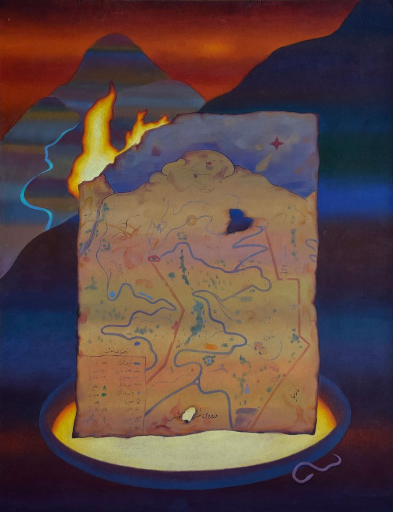 Mohadese Taheri, The Map, 2024