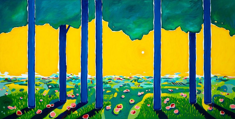 Mousa Rabbani, Seven Trees, 2023