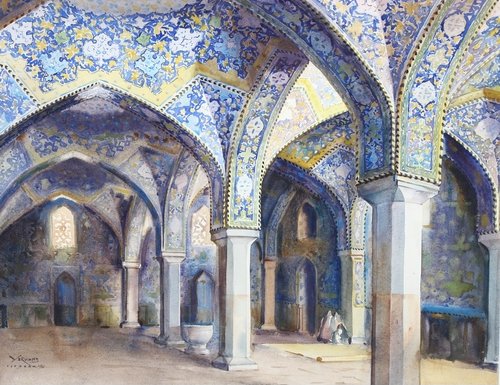 Yervand Nahapetian, The Mosque of Isfahan, 1961