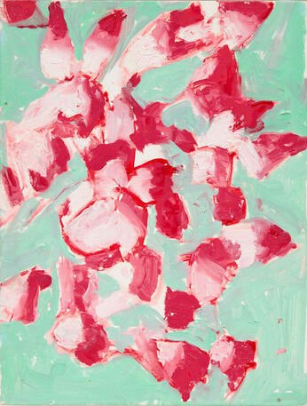 Alex Katz, Study for Red on Aqua, 2020