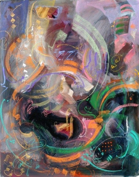 محمود سبزی، انتزاعی بدون عنوان شماره (4)، 1396