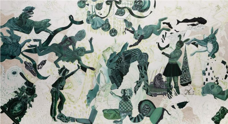 Nafiseh Moeini, Green 001, 2023