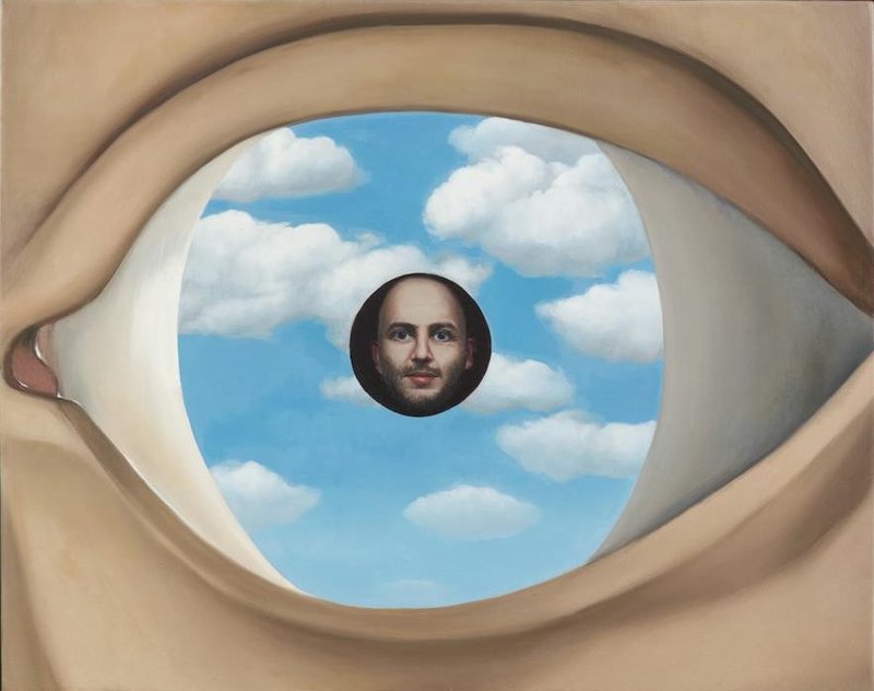 Hadi Falapishi, Professional Painter in a False Mirror, 2024