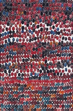 Charles Hossein Zenderoudi, La beauté, en arrière des choses (Beauty, behind Things), 1973