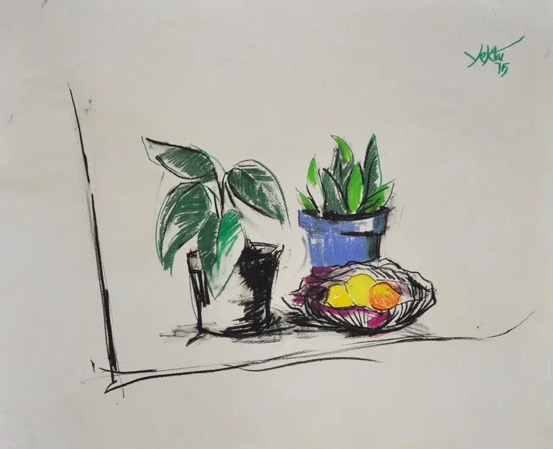 Manoucher Yektai, Still Life of Flowers, 1975