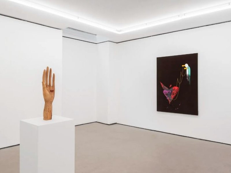 With My Back to the World, installation view