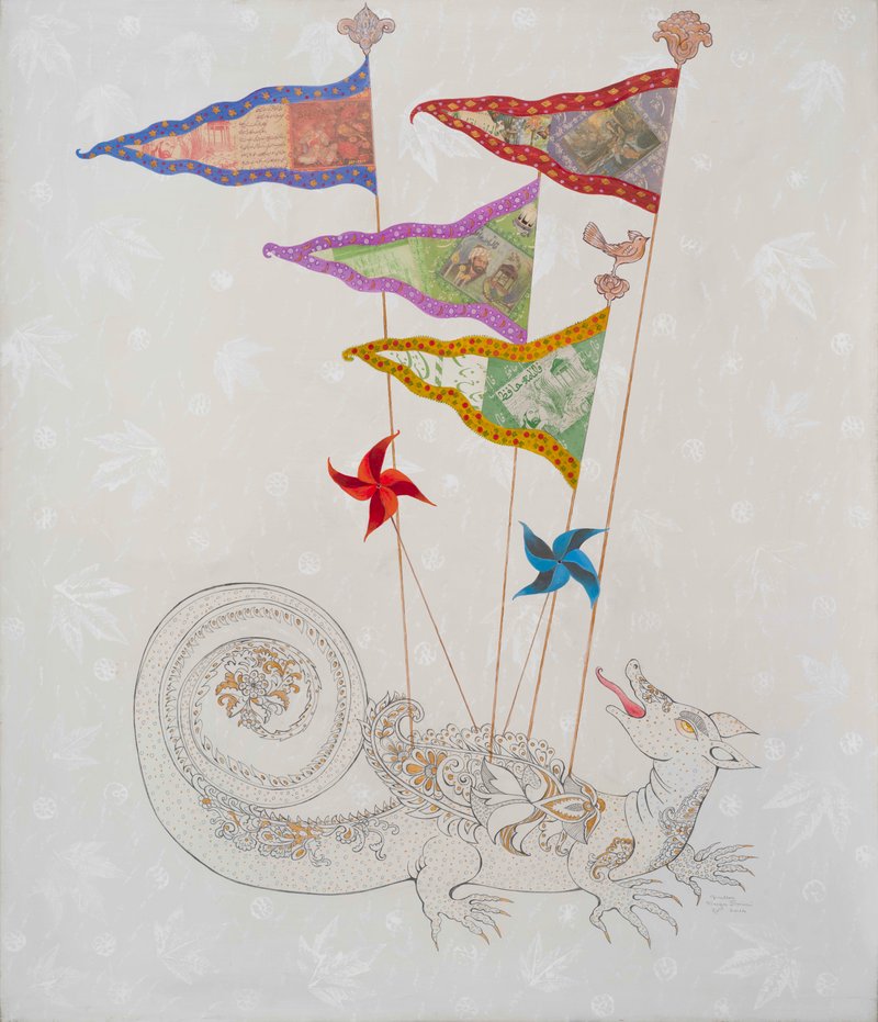 Gizella Varga Sinaei, Pinwheel, Flags and Dragon