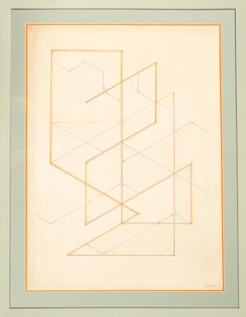 Monir Shahroudy Farmanfarmaian, Untitled (Geometric Forms), 1976