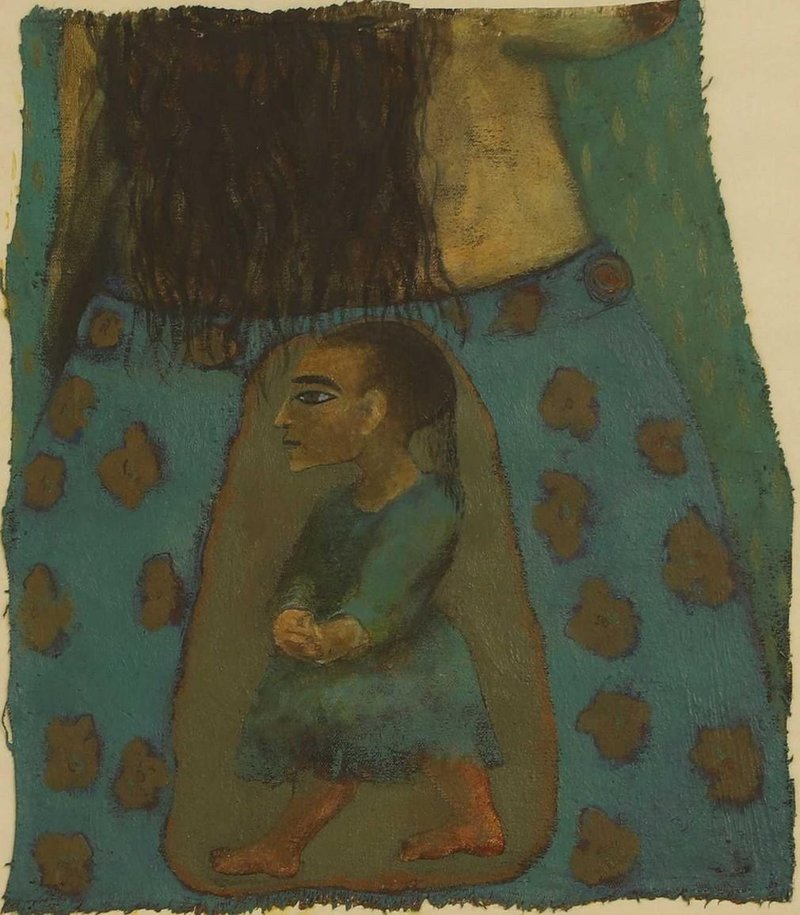 Samira Abbassy, Figure in a Blue Dress