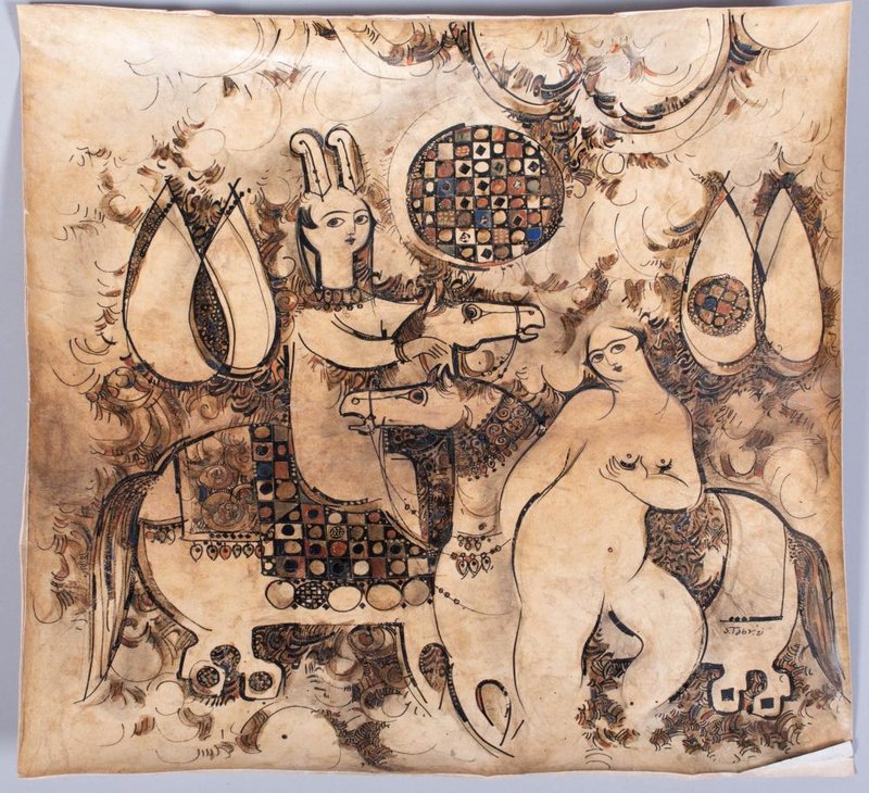 Sadegh Tabrizi, Figures and Horses