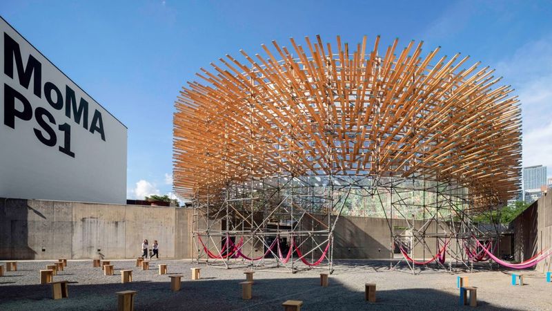 Pedro & Juana builds spiky "junglescape" in MoMA PS1 courtyard