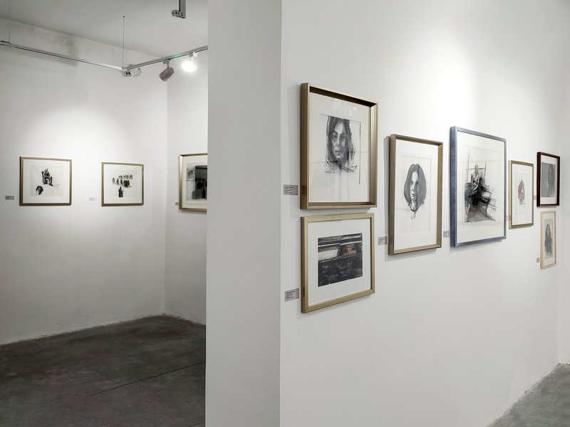Exhibition of Manoucher Motabar's Artworks, installation view