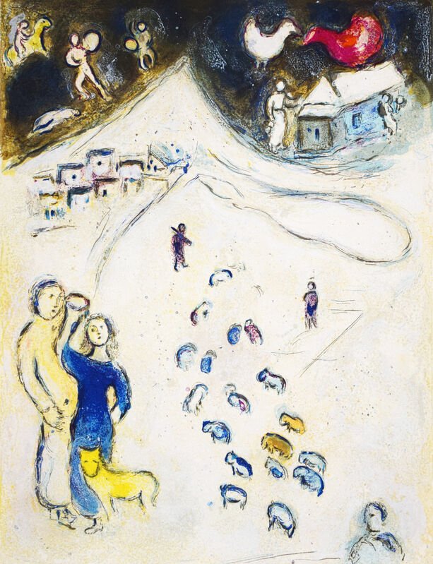 Marc Chagall, Winter, from: Daphnis and Chloe, 1961
