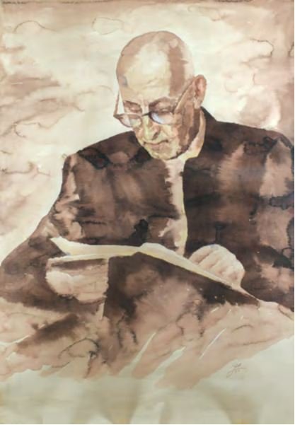 Aliakbar Sanati, Portrait of Mohammad Mosaddegh, 1988