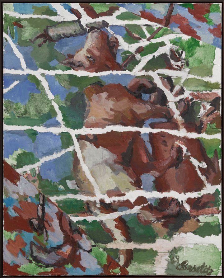Georg Baselitz, A Fractured Dog, Upwards, 1968