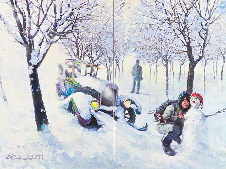 Adel Younesi, Frozen Square, 2011
