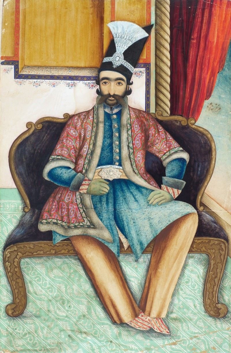 Abul Hasan Khan Ghaffari Kashani, A Portrait of Nasir Al-Din Shah Qajar