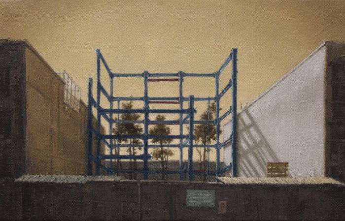 Zahra QaraKhani, The Pines Behind The Scaffolding, 2015