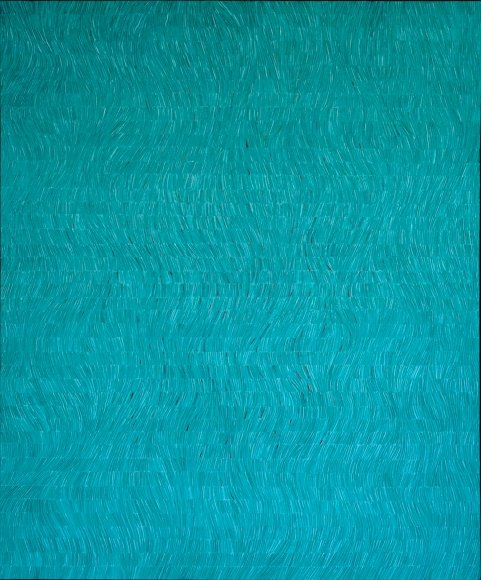 Mansour Vakili, Deep Movements, Blue, 2019