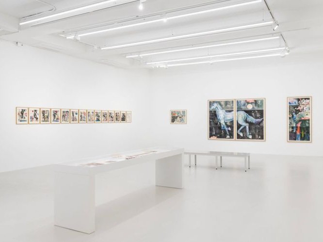 Someone Is Coming with a Flower, installation view