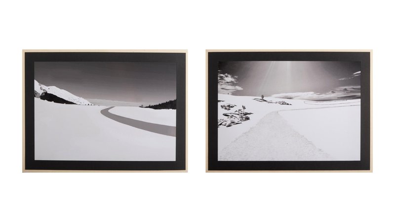Abbas Gharib, Pair of Snowy Landscapes , 2019