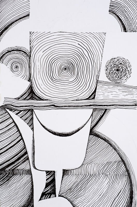 Ibrahim El-Salahi, Black and White Notebook, 2013