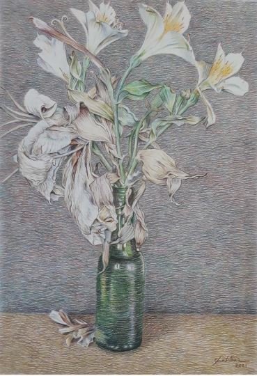 Ali Shahbazi, White Lilies, 2021