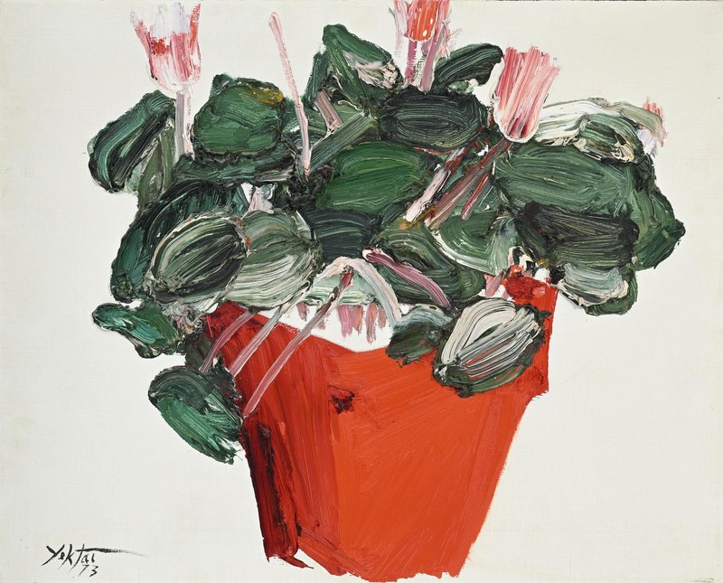 Manoucher Yektai, Still Life with Cyclamens, 1973