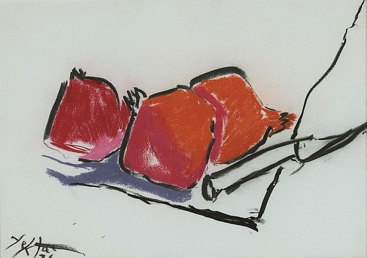Manoucher Yektai, Pomegranates, 1976