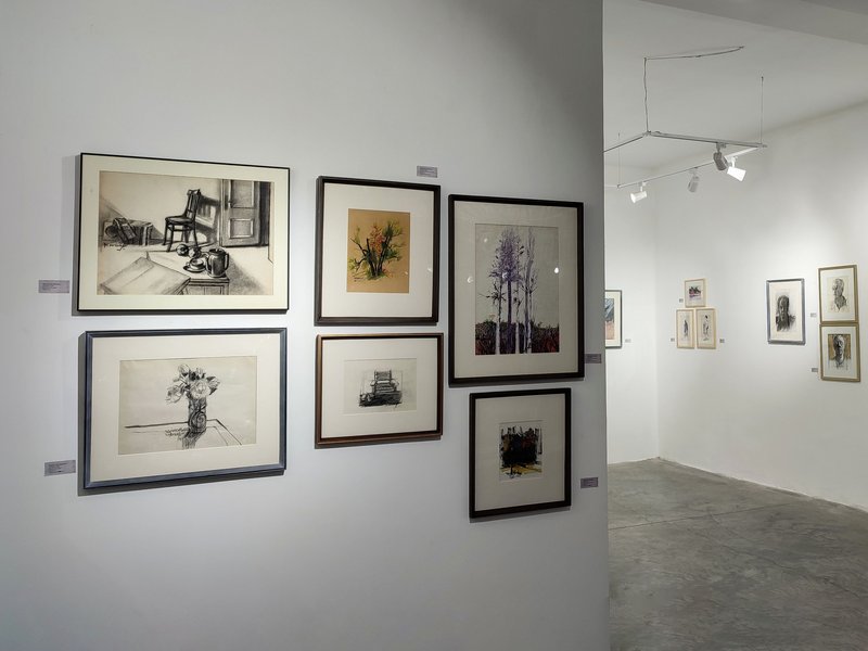 Exhibition of Manoucher Motabar's Artworks, installation view