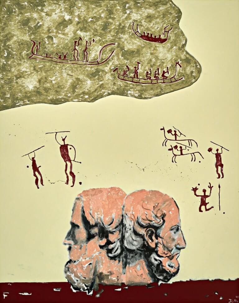 Werner Büttner, Herodotus and Thucydides, Storytellers, 2018