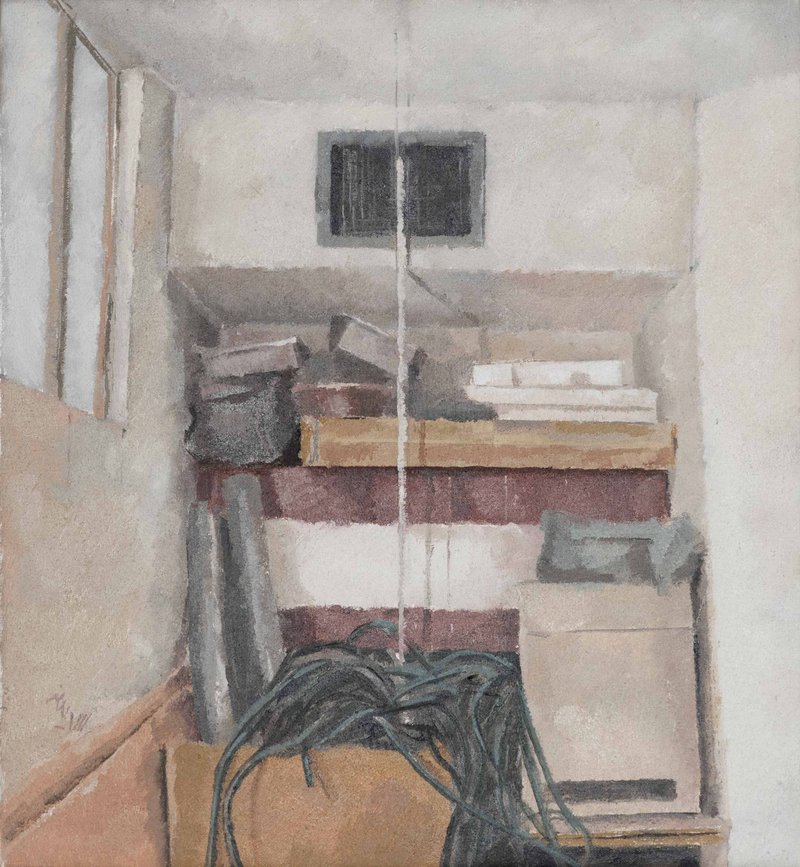 Parviz Abyazi, Interior With Luggage, 2021