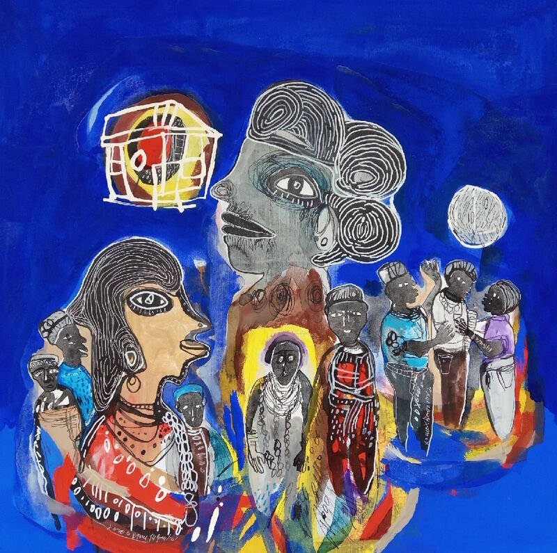 Hako Hankson, Le Bleu Sacre, 2019