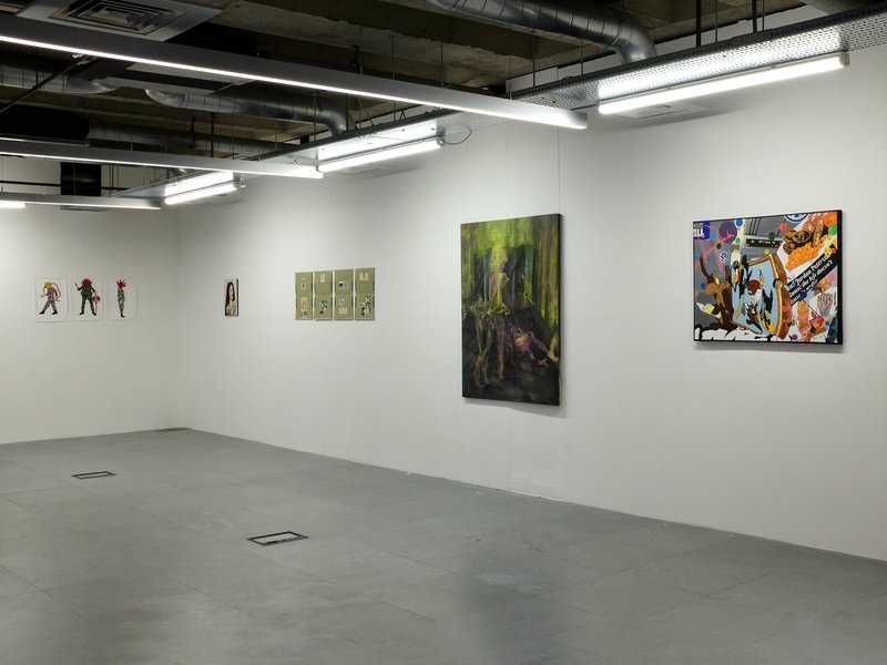 Crossing, installation view