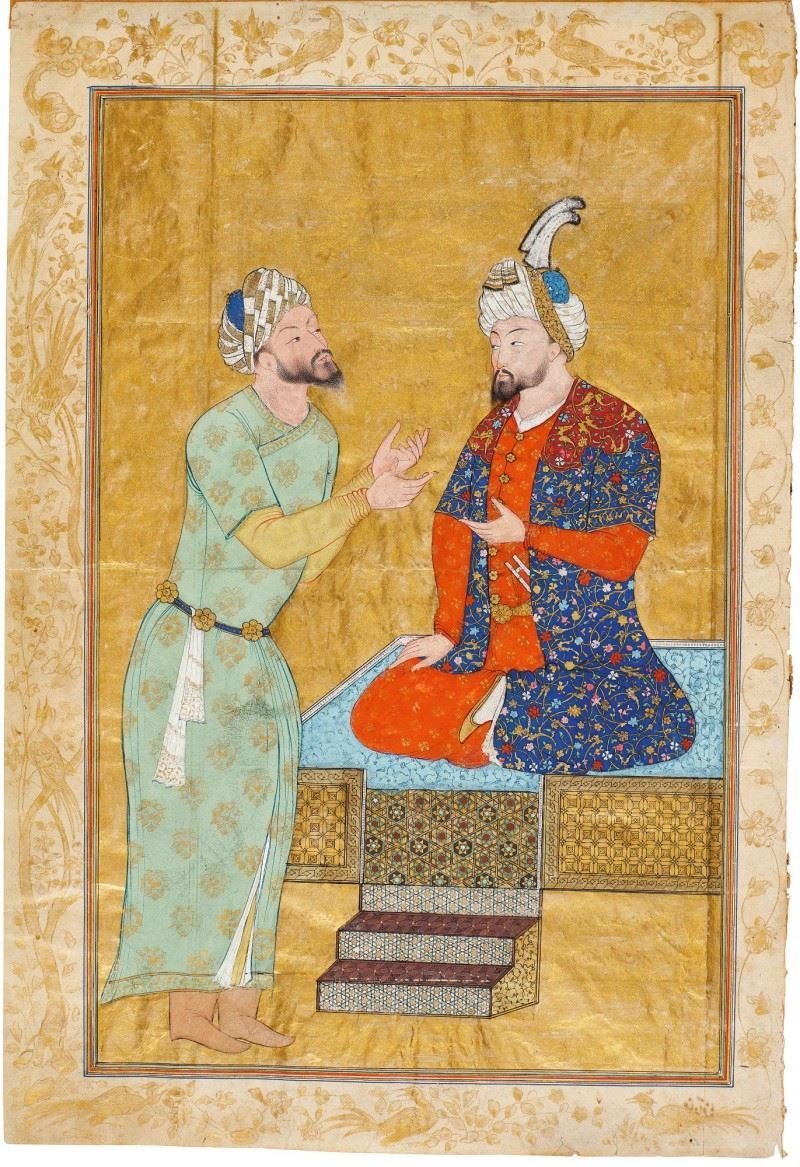 Hossein Behzad, A King Talking to a Dignitary, 1930