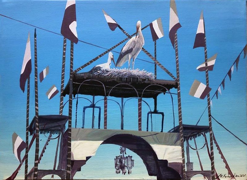 Mehdi Farhadian, Storks & Flags, 2019