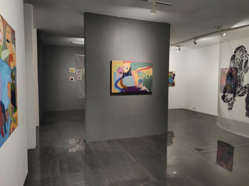 Optimistic Over Idiocy, installation view