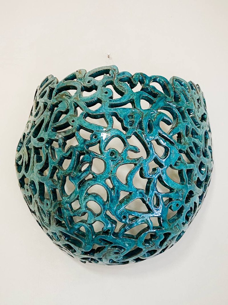 Farnaz Rabieijah, Sea; The Cradle Turquoise Blue, 2024