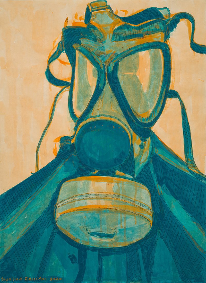 Sourena Zamani, Study for "Cold ugly truth" No.1, 2020