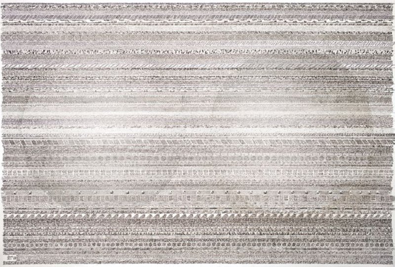 Mahmoud Zenderoudi, Encounter, 2024